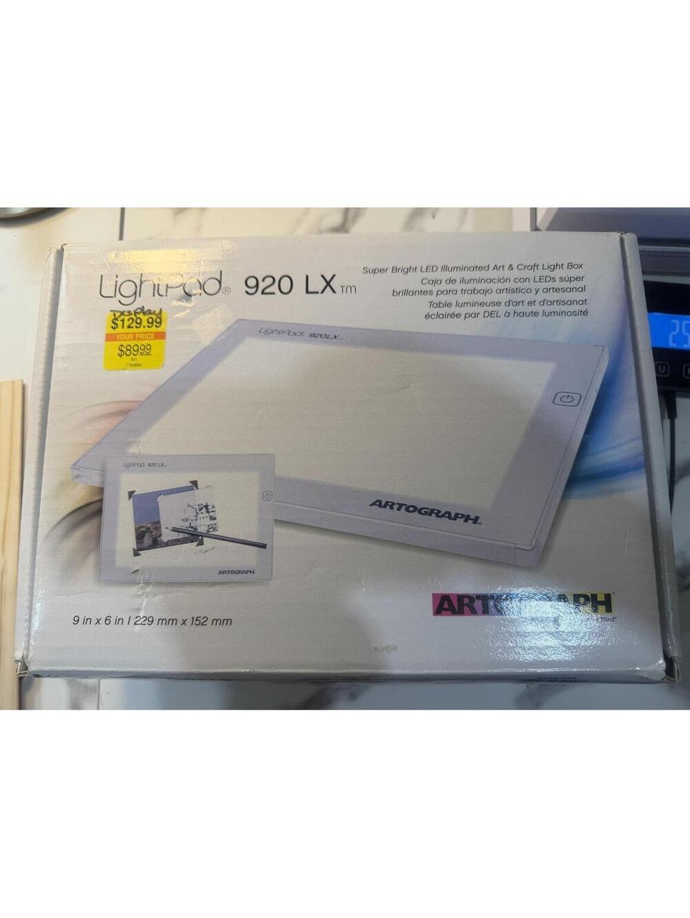 New Artograph LightPad 920 LX, 9" x 6" Thin, Dimmable cod49